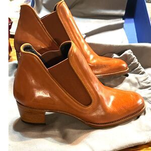 Sarah Flint Ellie Chestnut Vachetta NEW W/ Dust Bags, Box, Certificate Size 38.5